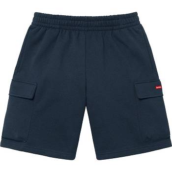 Supreme Small Box Baggy Cargo Sweat σορτσ σκουρο μπλε | GR220MA